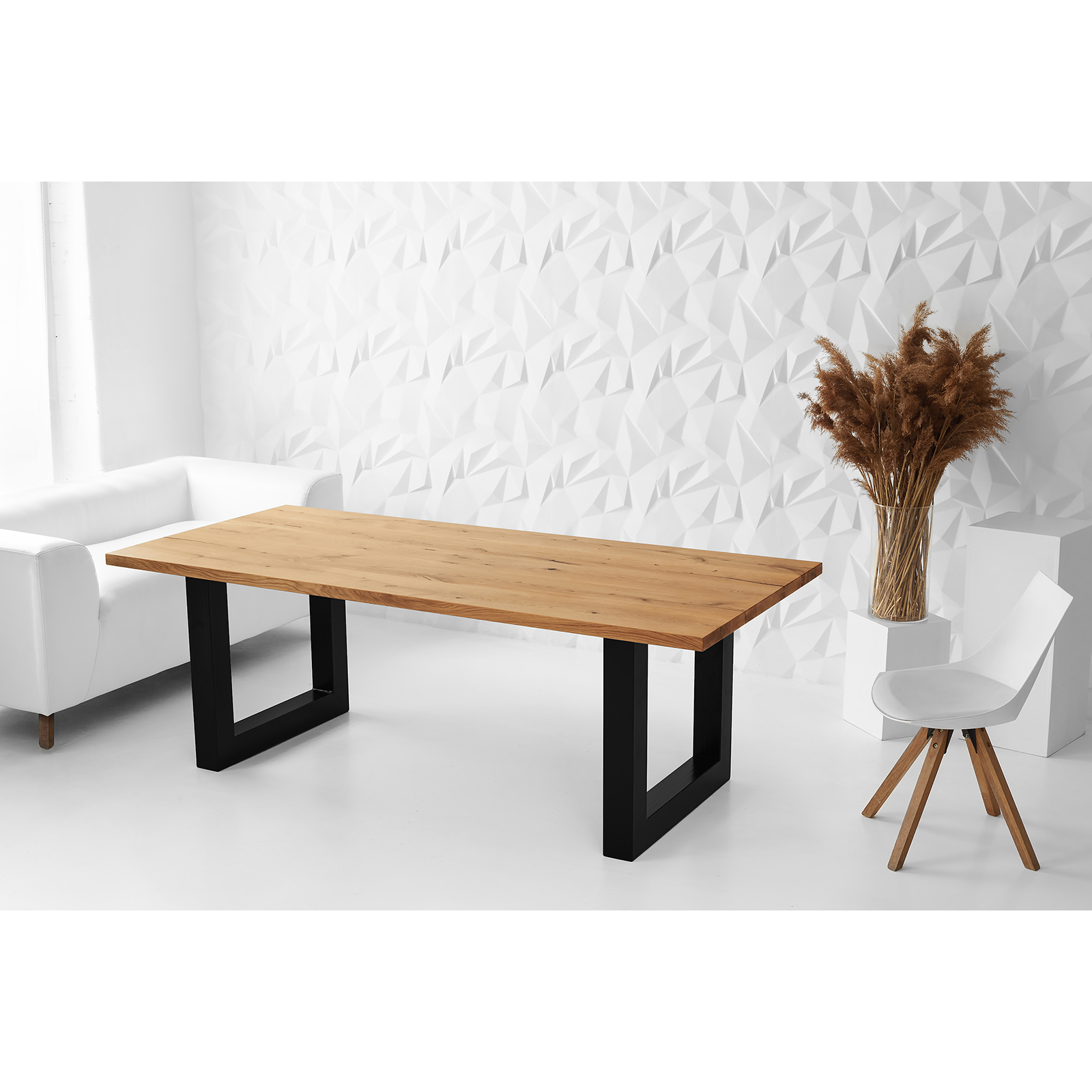 Стіл дубовий обідній / офісний LOFT - Rectangle - Зображення 2