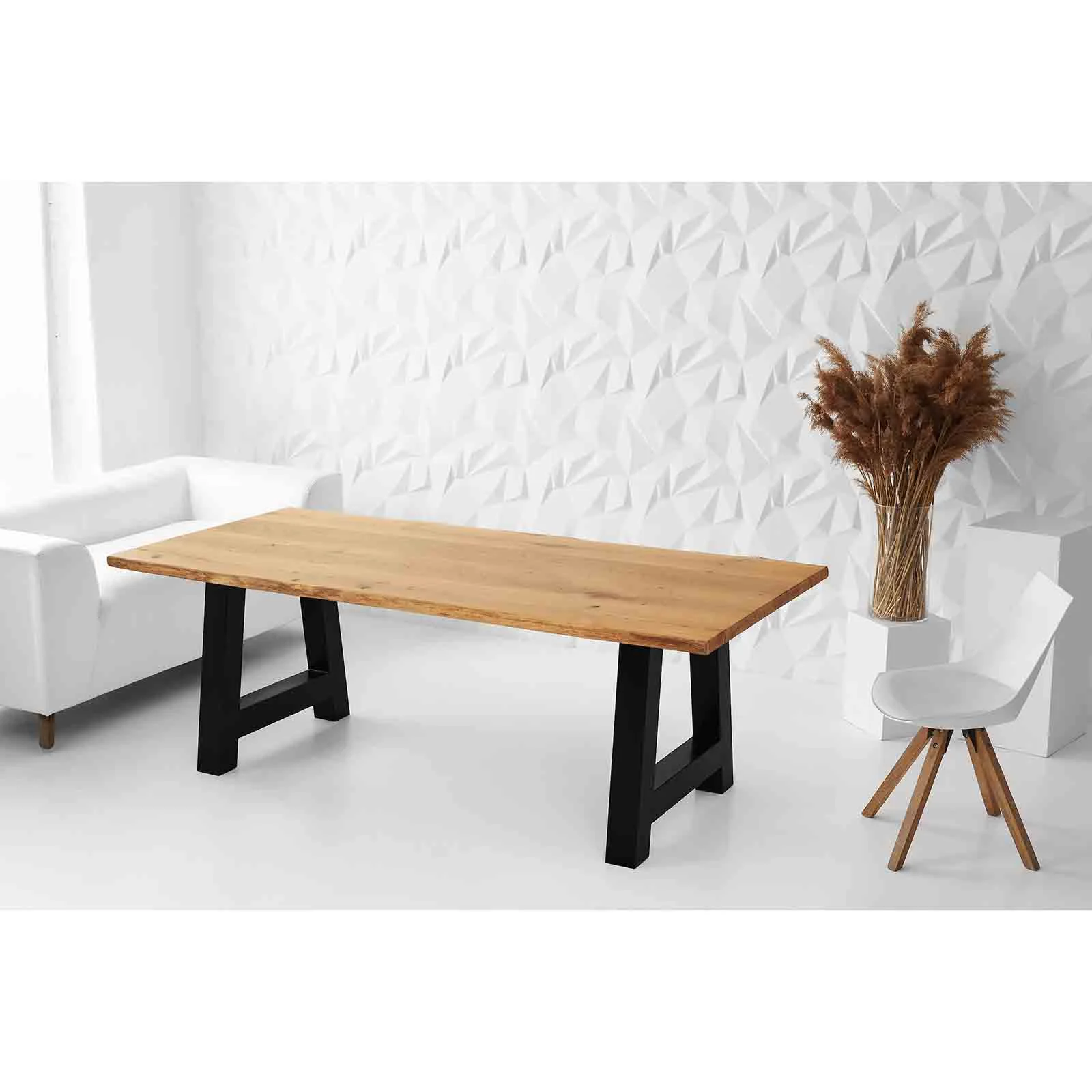 Стіл дубовий обідній / офісний LOFT - Rectangle - Зображення 2